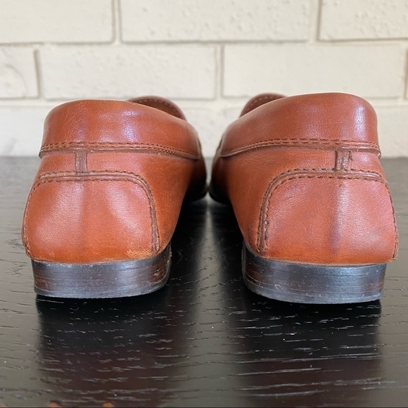 TOD'S JUNIOR EU 35 Unisex Penny Loafers in Saddle Italian Leather Preppy US 3.5 - Picture 5 of 9